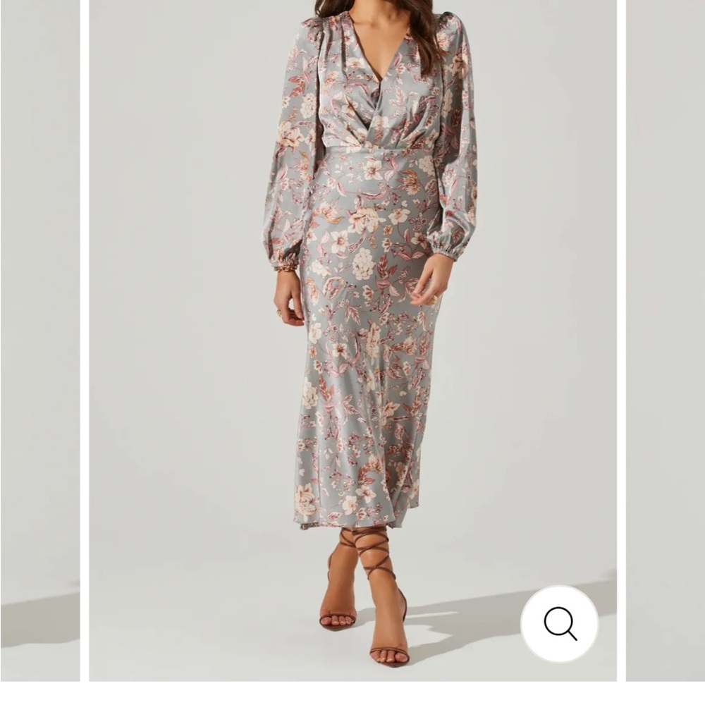 Astr the Label  Floral Long Sleeve Dress